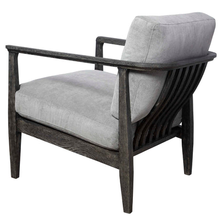 Brunei Modern Accent Chair - Light Gray by Uttermost - View 4