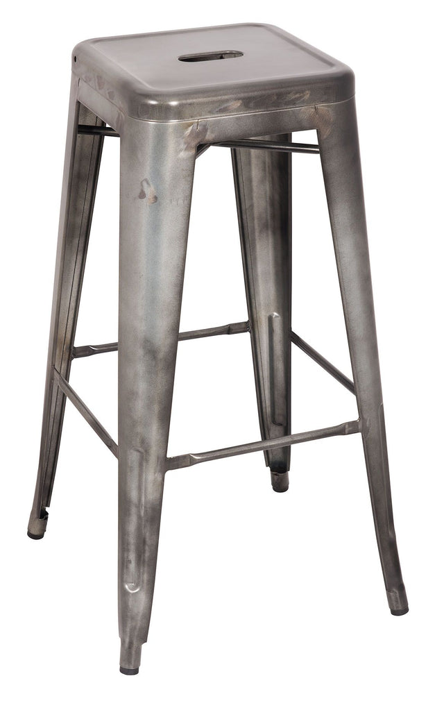 Acme - Kiara Stool (Set-2) 96251 Antique Silver Finish