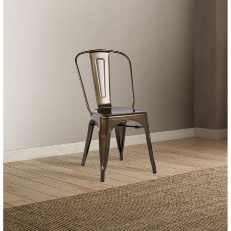 Acme - Jakia Side Chair (Set-2) 96255 Bronze Finish