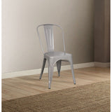 Acme - Jakia Side Chair (Set-2) 96256 Silver Finish