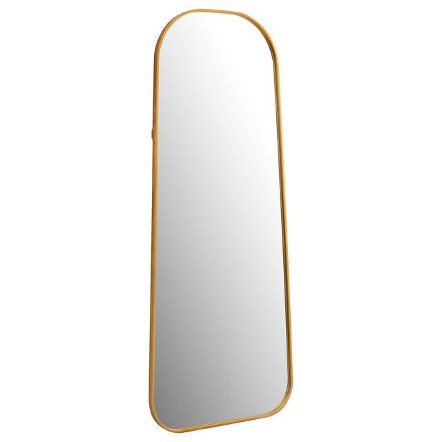 Floor Mirror - Simeon Metal Frame Full Length 59" Floor Mirror Antique Gold