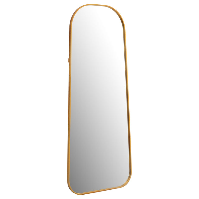 Floor Mirror - Simeon Metal Frame Full Length 51" Floor Mirror Antique Gold