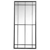 Annetta Rectangular Window Pane Wall Mirror Black | Coaster - 962913 - Home Elegance USA - 1