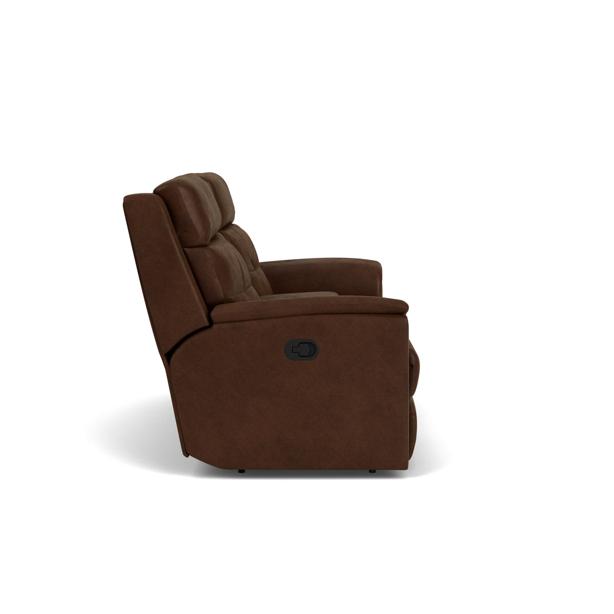 Mason Transitional Fabric Reclining Loveseat With Console | Flexsteel