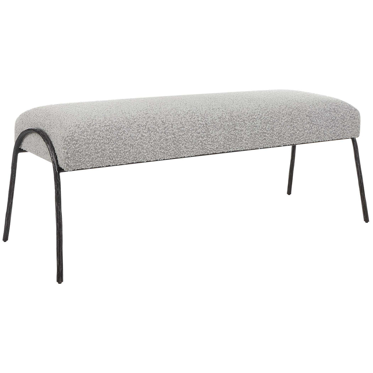 Jacobsen Modern Bench - Light Gray by Uttermost - View 4
