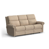 Bernard Power Reclining Sofa With Console, Power Headrest, & Lumbar | Flexsteel
