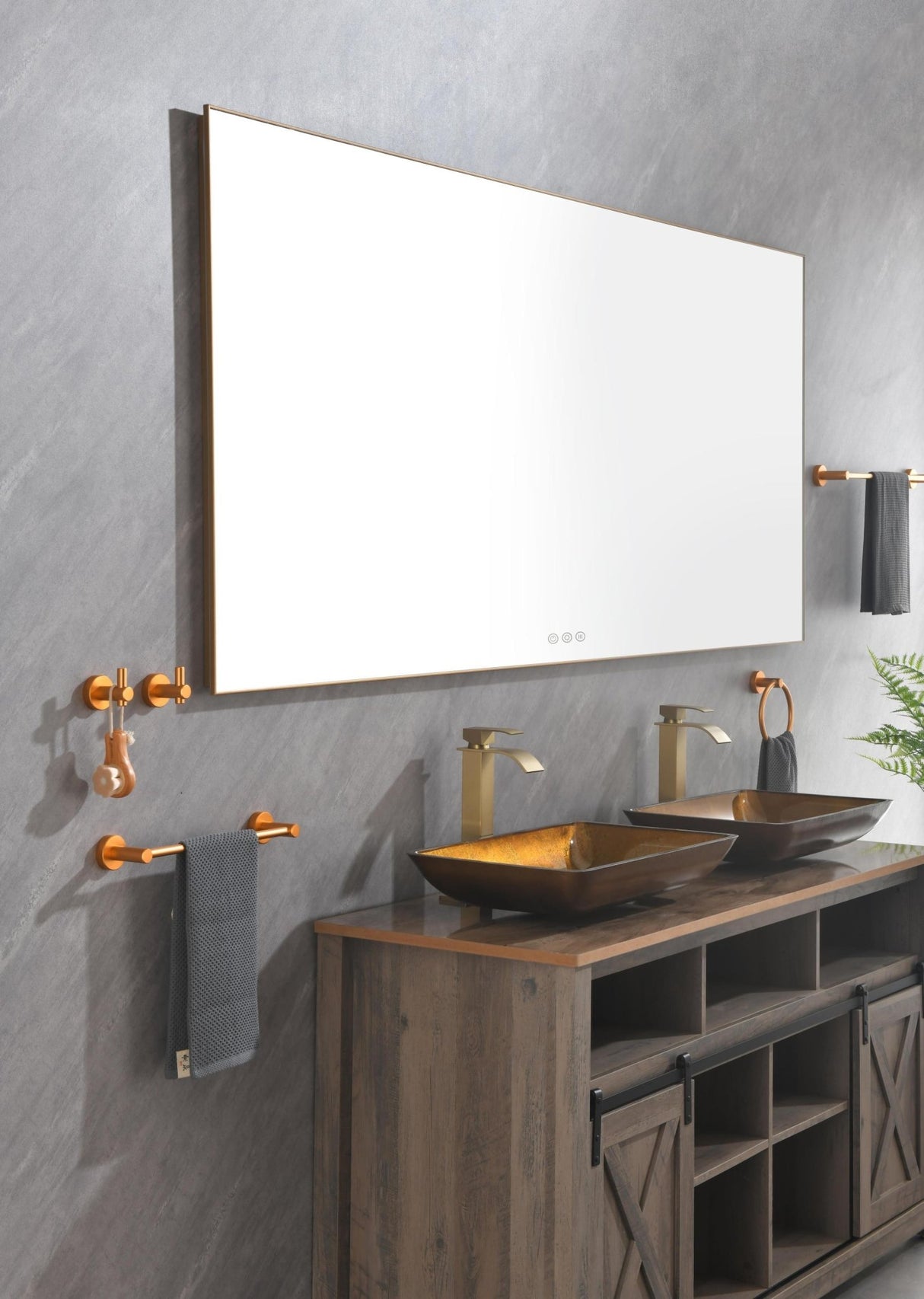 84x 36Inch LED Mirror Bathroom Vanity Mirror with Back Light, Wall Mount Anti - Fog Memory Large Adjustable Vanity Mirror - W1272103487 - image - 15