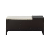 Boyet Bench 96770 Cream Fabric & Black Finish | Acme - 96770 - Home Elegance USA - 5