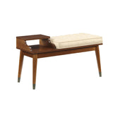 Baptis Bench 96774 Beige Fabric & Walnut Finish | Acme - 96774 - Home Elegance USA - 1