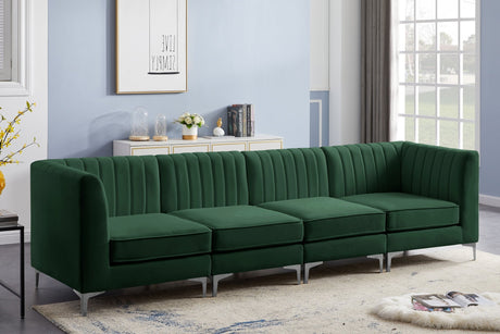 Alina - Modular Sectional - Green - Fabric - Modern & Contemporary - 604Green - S119 - Home Elegance USA - 6