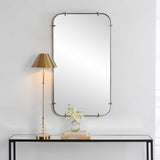 Pali Industrial Iron Mirror - Gold by Uttermost - View 3