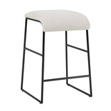 Arcane Counter Stool Ecru - Black / White by Uttermost - View 4