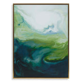 Serene Green Framed Abstract Art by Uttermost - View 1
