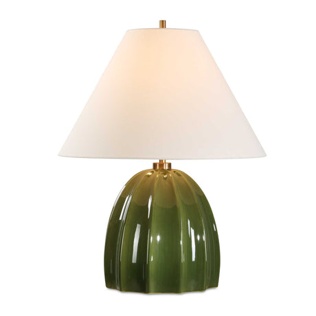 Renna Table Lamp Moss Green - Dark Green by Uttermost - View 1