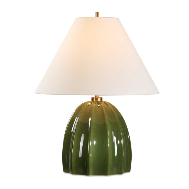 Renna Table Lamp Moss Green - Dark Green by Uttermost - View 1