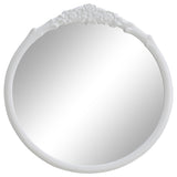 Wall Mirror - Sylvie French Provincial Round Wall Floor Mirror White