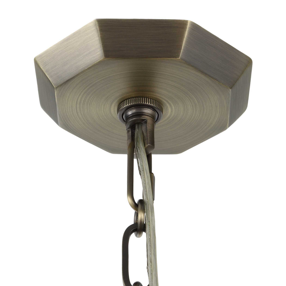 Granada 1 Light Hexagon Pendant - Dark Gray by Uttermost - View 12