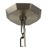 Granada 1 Light Hexagon Pendant - Dark Gray by Uttermost - View 12