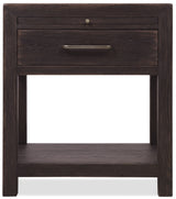 Driftwood One-Drawer Nightstand Burnt Timber - Black by Hooker Furniture - View 2