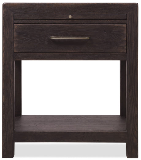 Driftwood One-Drawer Nightstand Burnt Timber - Black by Hooker Furniture - View 2