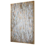 Bright Morning Abstract Art - Blue / Yellow by Uttermost - View 3