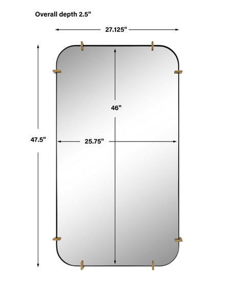 Pali Industrial Iron Mirror - Gold by Uttermost - View 8
