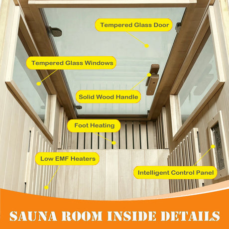 Home dry infrared  sauna  red light 1person - sold by Home Elegance USA