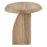 Tiernan Reclaimed Oak Round Side Table Woodtone - Light Brown by Uttermost - View 6