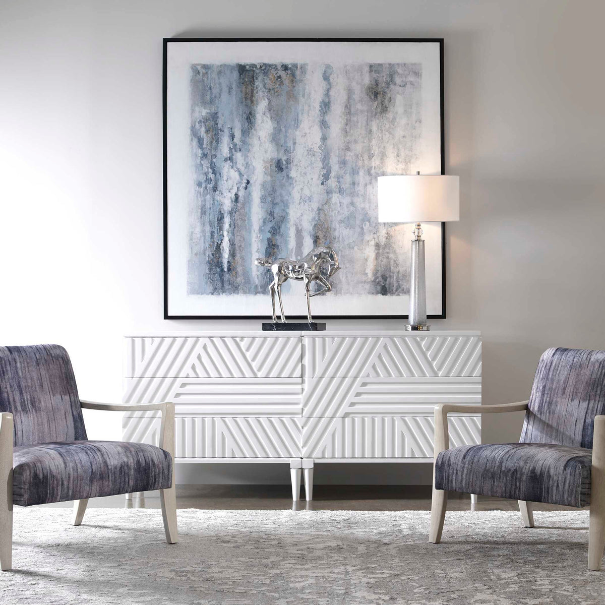 Colby Drawer Chest - White by Uttermost - View 8