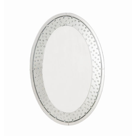 Acme - Nysa Accent Decor 97022 Mirrored & Faux Crystals