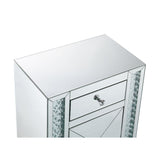 Acme - Nysa Accent Table 97026 Faux Crystals