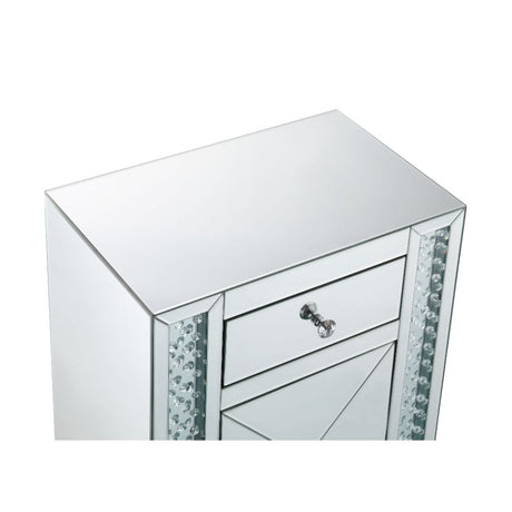 Acme - Nysa Accent Table 97026 Faux Crystals