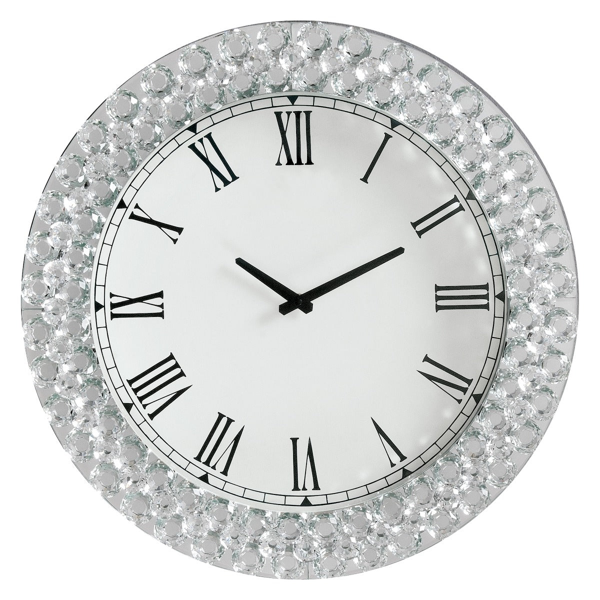 Acme - Hessa Wall Clock 97043 Faux Rhinestones