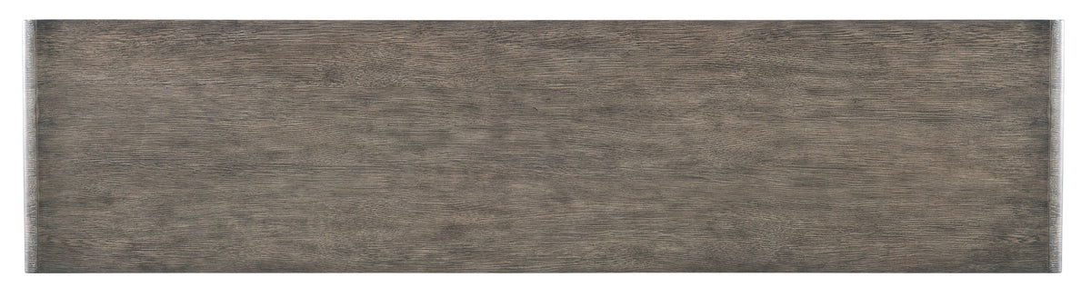 Melange Fissured Entertainment Credenza - Dark Gray by Hooker Furniture - View 6