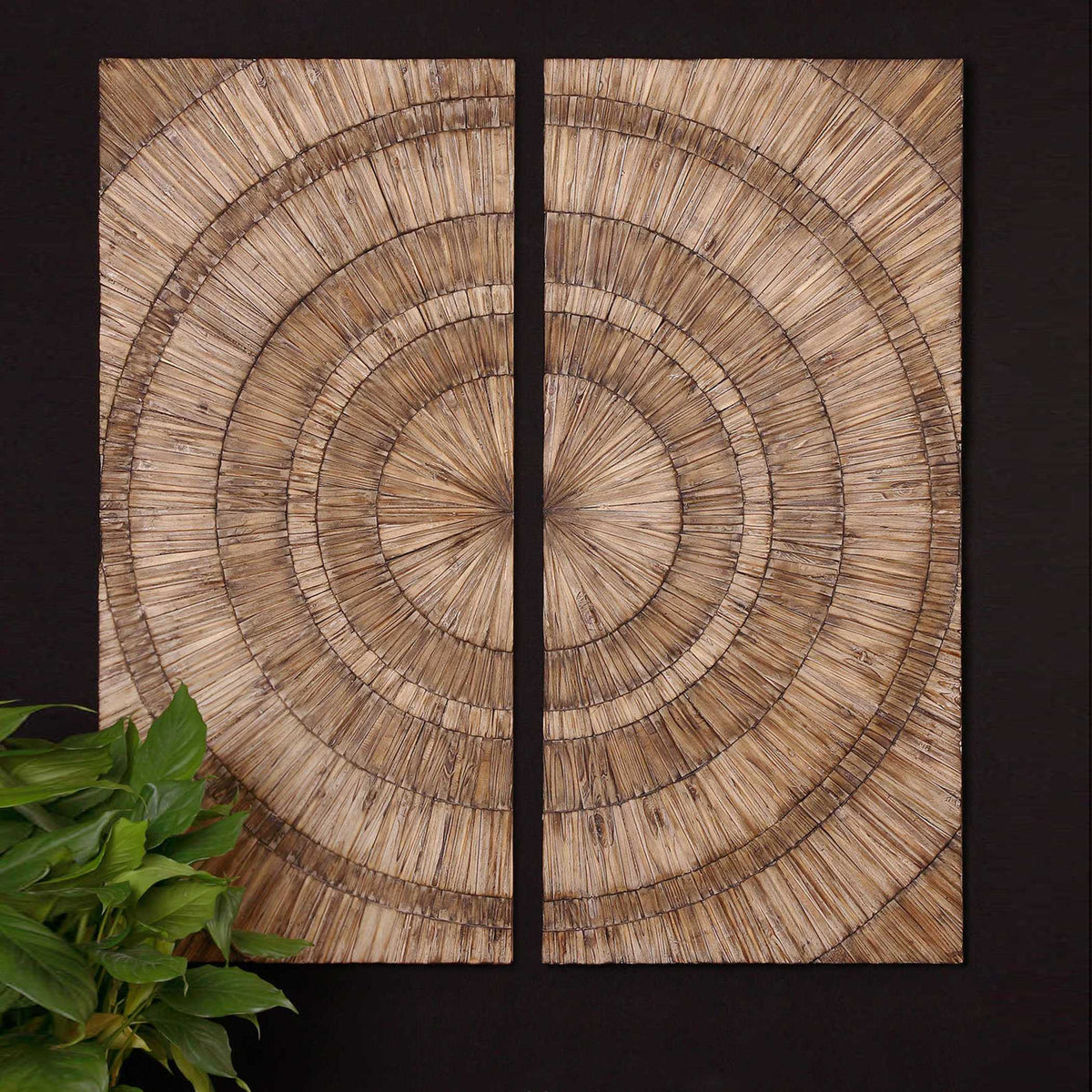Lanciano Wood Wall Art - Light Brown by Uttermost - View 2
