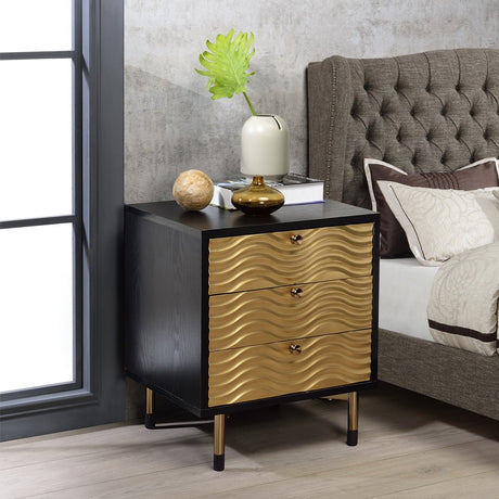 Alston Accent Table 97197 Black & Champagne Finish | Acme - 97197 - Home Elegance USA - 1