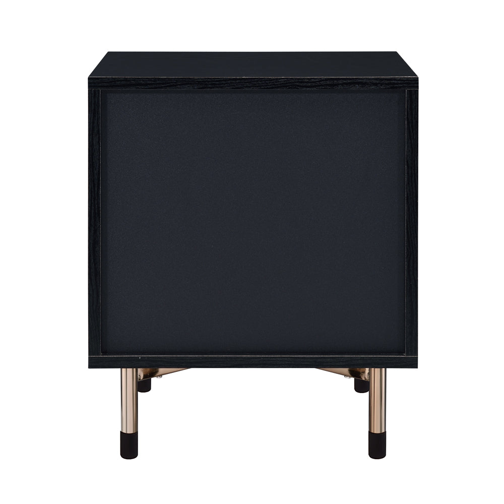 Acme - Arbyrd Accent Table 97199 Black & Champagne Finish