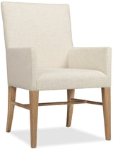 Driftwood Fabric Upholstered Arm Chair (Set of 2) Buckboard - Beige / Light Brown by Hooker Furniture - View 1