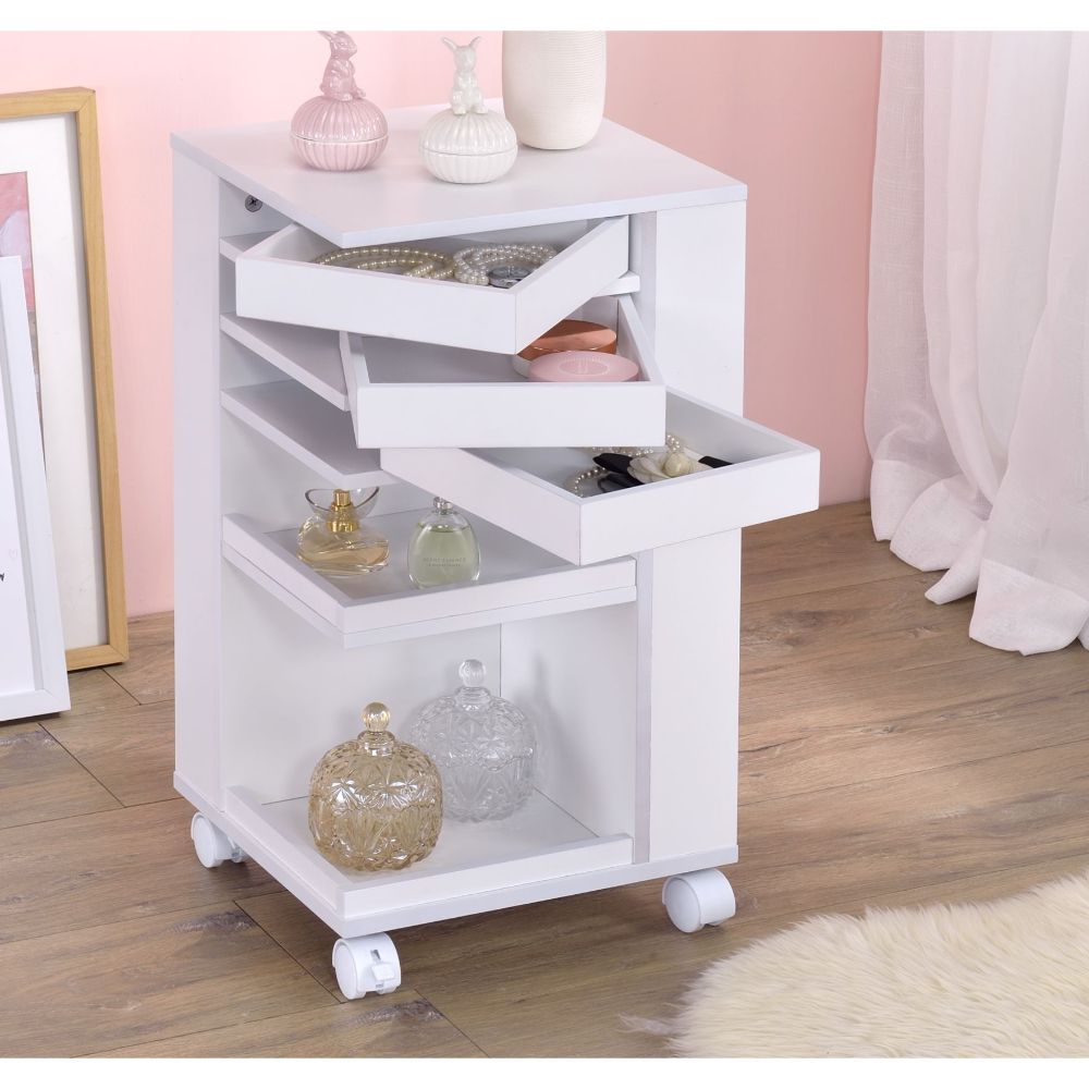 Acme - Nariah Cart 97217 White Finish