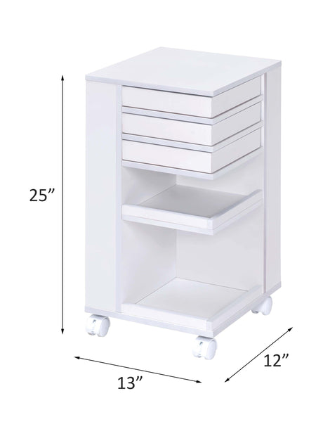 Acme - Nariah Cart 97217 White Finish