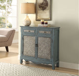 Acme - Winchell Console Cabinet 97245 Antique Blue Finish