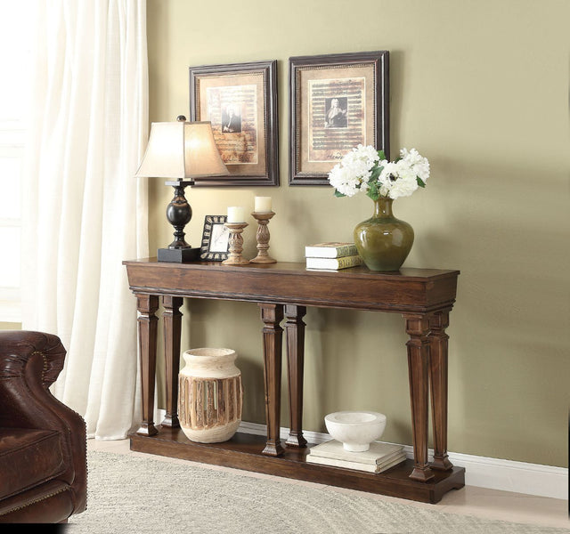 Acme - Garrison Console Table 97251 Oak Finish