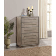 Prescott Taupe Oak 5-drawer Bedroom Chest