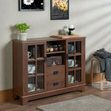 Acme - Dubbs Console Cabinet 97324 Walnut Finish