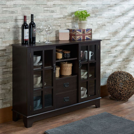 Acme - Dubbs Console Cabinet 97328 Espresso Finish