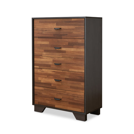 Acme - Eloy Chest 97366 Walnut & Espresso Finish