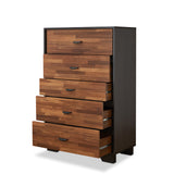 Acme - Eloy Chest 97366 Walnut & Espresso Finish