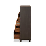 Acme - Eloy Chest 97366 Walnut & Espresso Finish