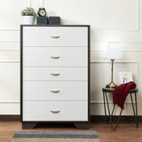 Acme - Eloy Chest 97368 White & Espresso Finish