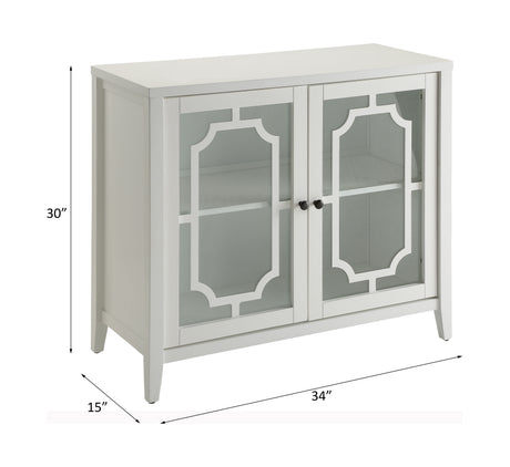 Acme - Ceara Console Cabinet 97384 White Finish